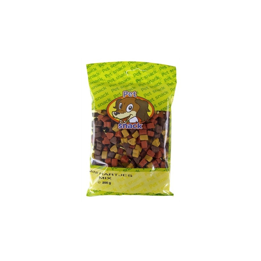 Petsnack - Mini Hartjes Mix, 14 stuks a 200gr
