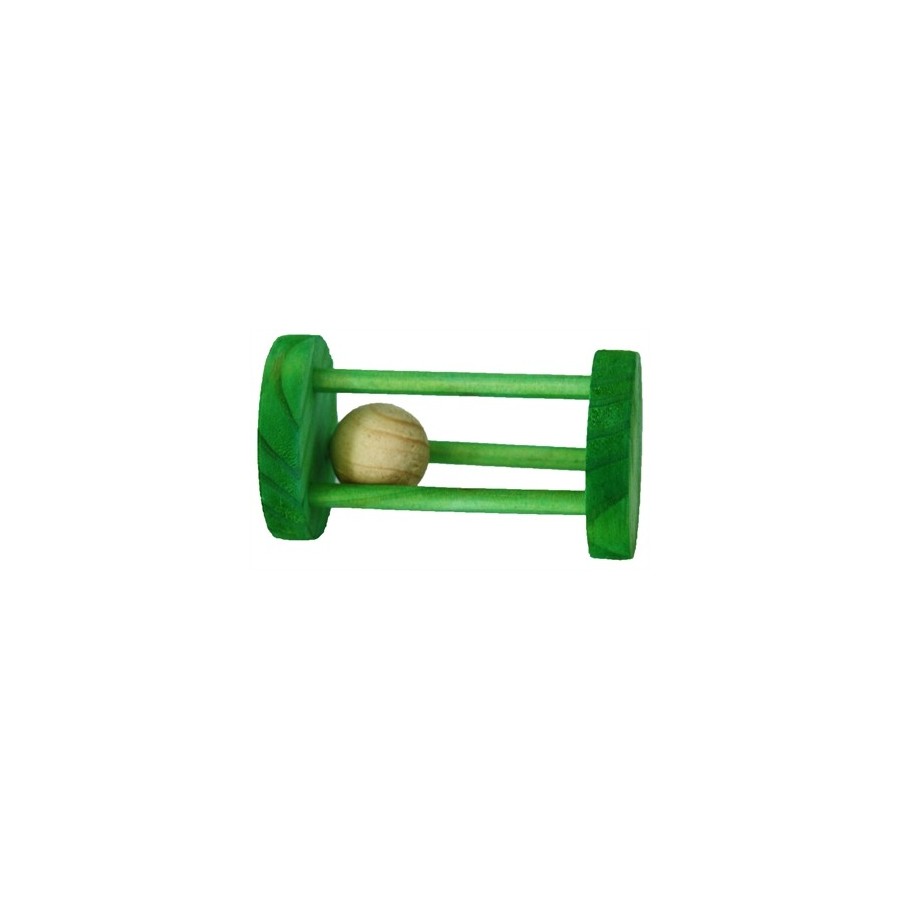 Happy Pet Wooden Rattler Circle 9 CM