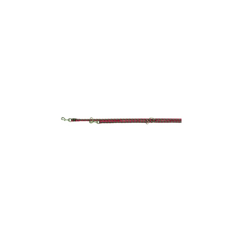 Trixie Hondenriem Cavo Verstelbaar Fuchsia / Grijs 200X1,8 CM