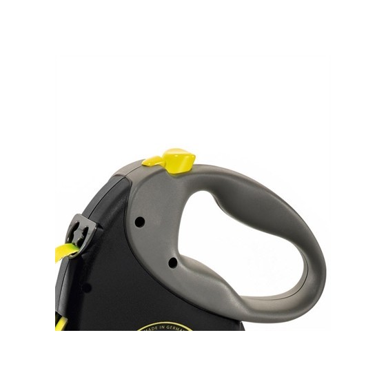Flexi - Rollijn Giant Tape Neon Zwart / Geel M, 8mtr