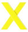 Flexi - Rollijn Giant Tape Neon Zwart / Geel M, 8mtr