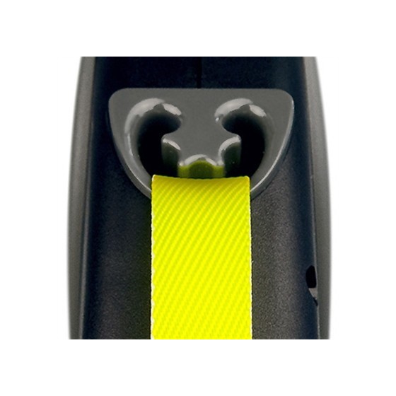Flexi - Rollijn Giant Tape Neon Zwart / Geel M, 8mtr