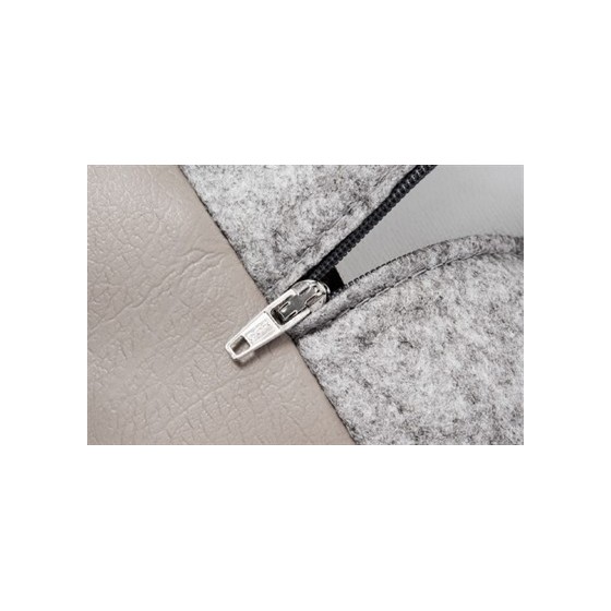 Bia Bed Kunstleer Hoes Hondenmand Taupe BIA-4 85X70X15 CM