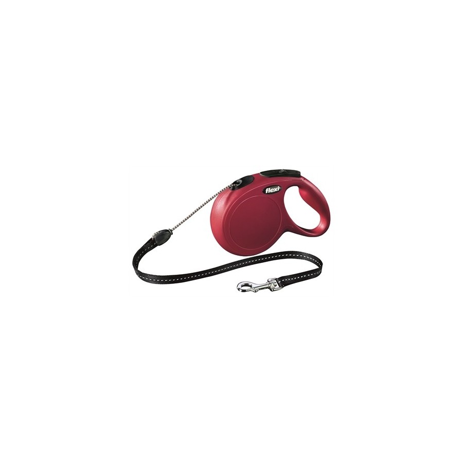 Flexi - Rollijn Classic Cord Rood M, 8m.