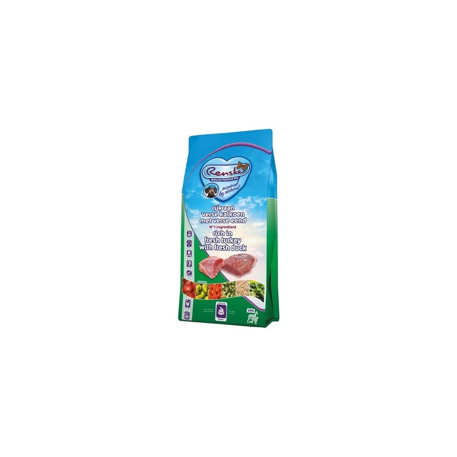 Renske Super Premium Adult Kalkoen / Eend 12 KG