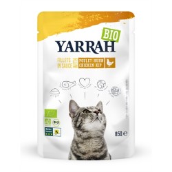 Yarrah Cat - Biologische Filets Kip in Saus. 14x 85 GR