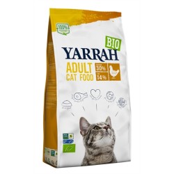 Yarrah Cat - Biologische Brokken Kip. 2,4 KG