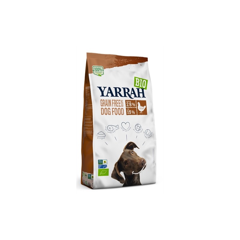 Yarrah Dog - Biologische Brokken Graanvrij Kip/Vis. 2 KG