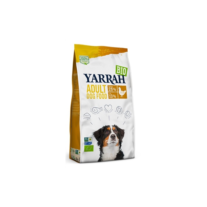 Yarrah Dog - Biologische Brokken Kip. 10 KG