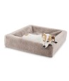 Bia Bed Fleece Hoes Hondenmand Taupe BIA-7 120X100X15 CM