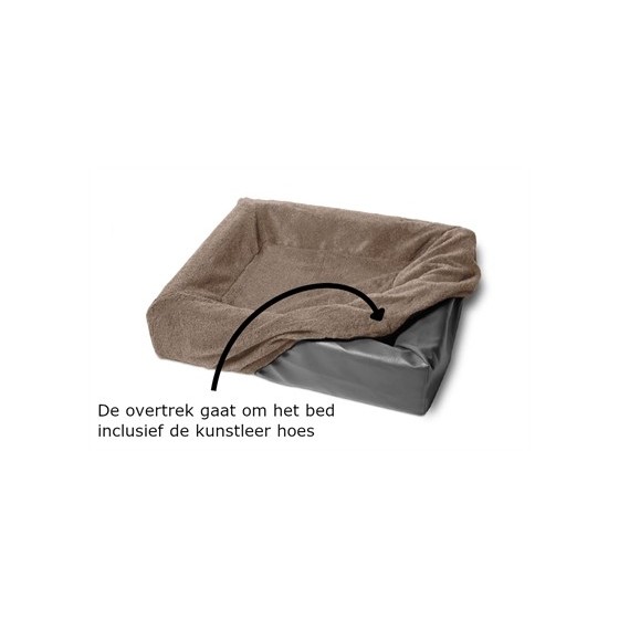 Bia Bed Fleece Hoes Hondenmand Taupe BIA-2 60X50X12,5 CM