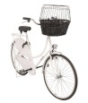 Trixie Wilgen Fietsmand Voorop Zwart Met Kussen En Kap 50X41X35 CM