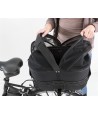 Trixie Fietsmand Achterop Zwart Met Kussen En Kap 29X42X48 CM