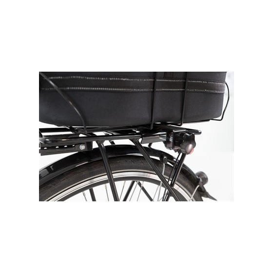 Trixie Fietsmand Achterop Zwart Met Kussen En Kap 29X42X48 CM