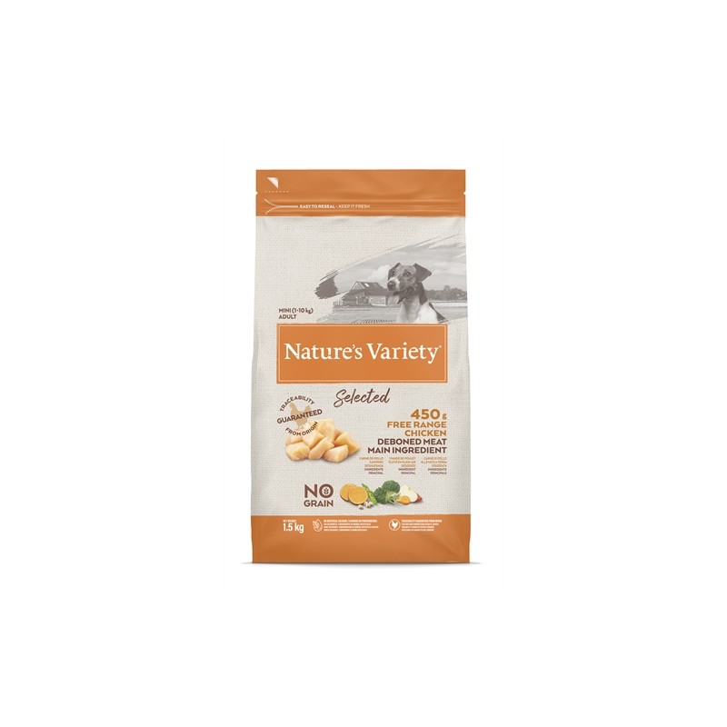 Natures Variety - Selected Adult Mini Free Range Chicken. 1,5 KG