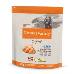 Natures Variety - Original Adult Medium / Maxi Salmon No Grain. 600 GR