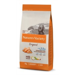Natures Variety - Original Adult Medium / Maxi Salmon No Grain. 12 KG