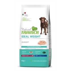 Natural Trainer - Ideal Weight Adult Medium / Maxi White Meat. 12 KG