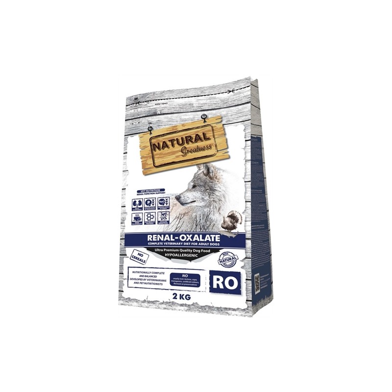 Natural Greatness Veterinary - Diet Dog Renal Oxalate Complete. 2 KG