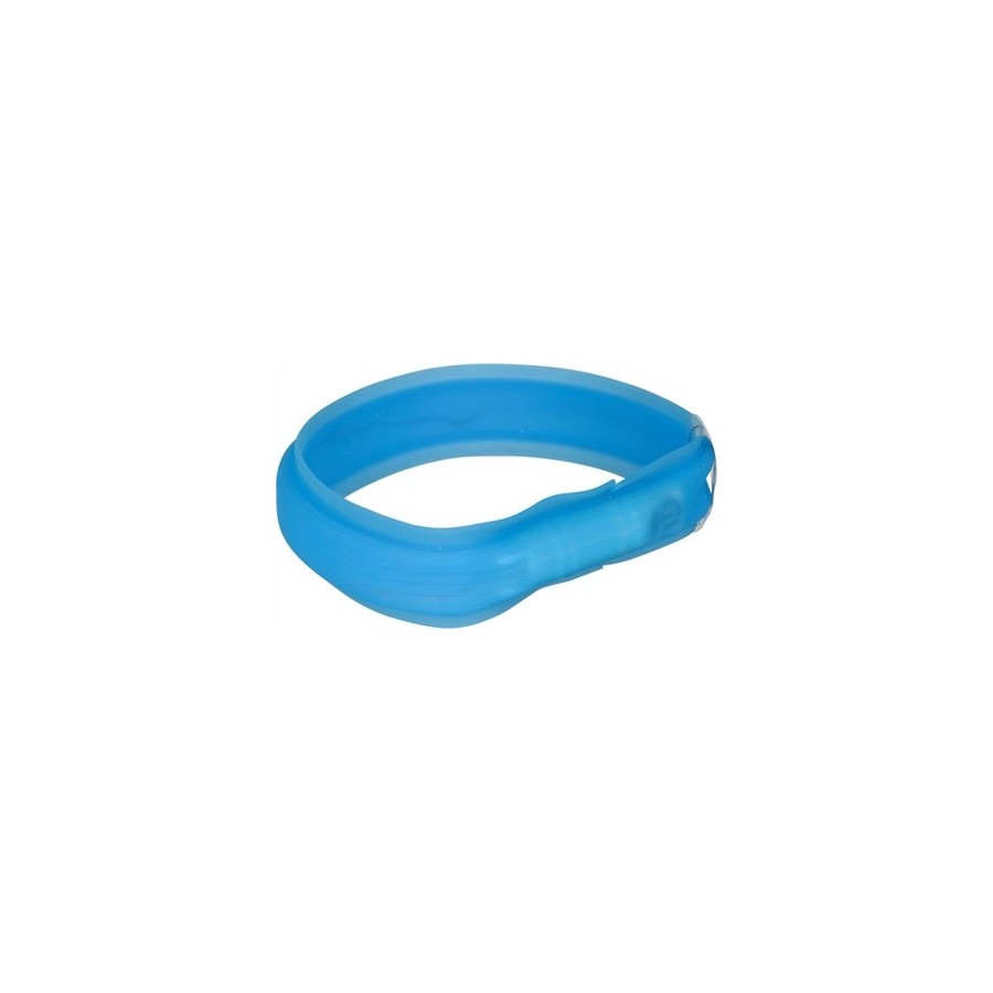 Trixie Lichtgevende Halsband Hond Usb Flash Light Oplaadbaar Blauw 30 MMX50 CM 2 ST