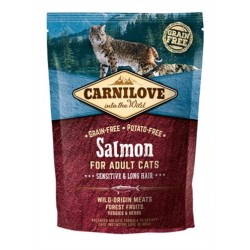 Carnilove - Salmon Sensitive / Long Hair. 400 GR