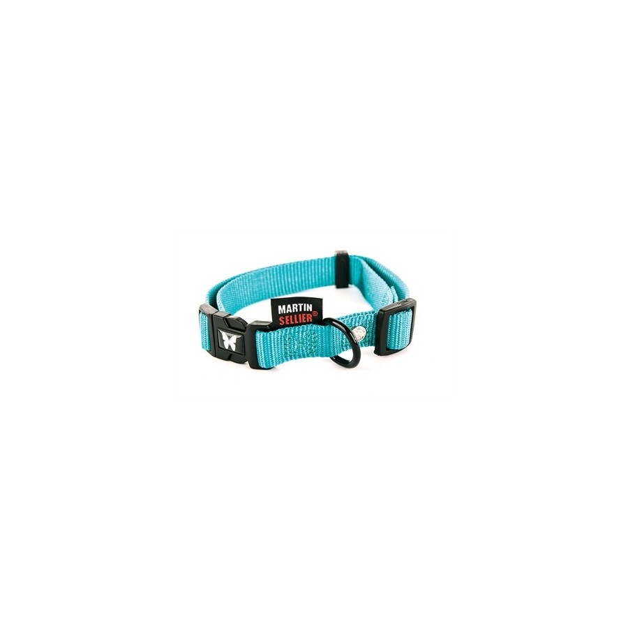 Martin Halsband Verstelbaar Nylon Turquoise 30-45X1,6 CM