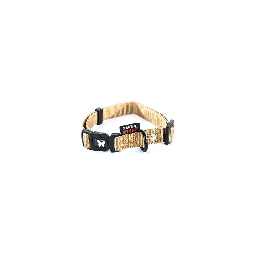 Martin Halsband Verstelbaar Nylon Beige 45-65X2,5 CM