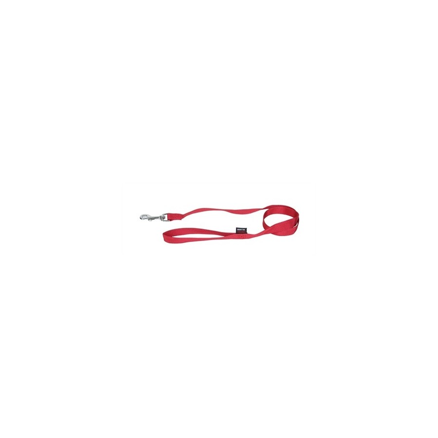 Martin Hondenriem Basic Nylon Rood 120X1 CM