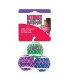Kong Kat Tennisballen Met Bellen 4X4X4 CM 3 ST