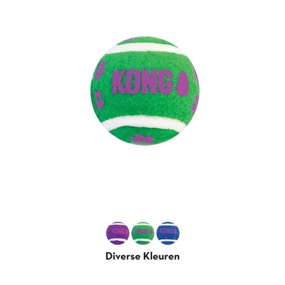 Kong Kat Tennisballen Met Bellen 4X4X4 CM 3 ST