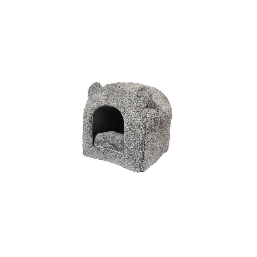 Rosewood - Kattenmand Iglo Teddy Grijs. 38x38x40cm