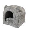 Rosewood - Kattenmand Iglo Teddy Grijs. 38x38x40cm