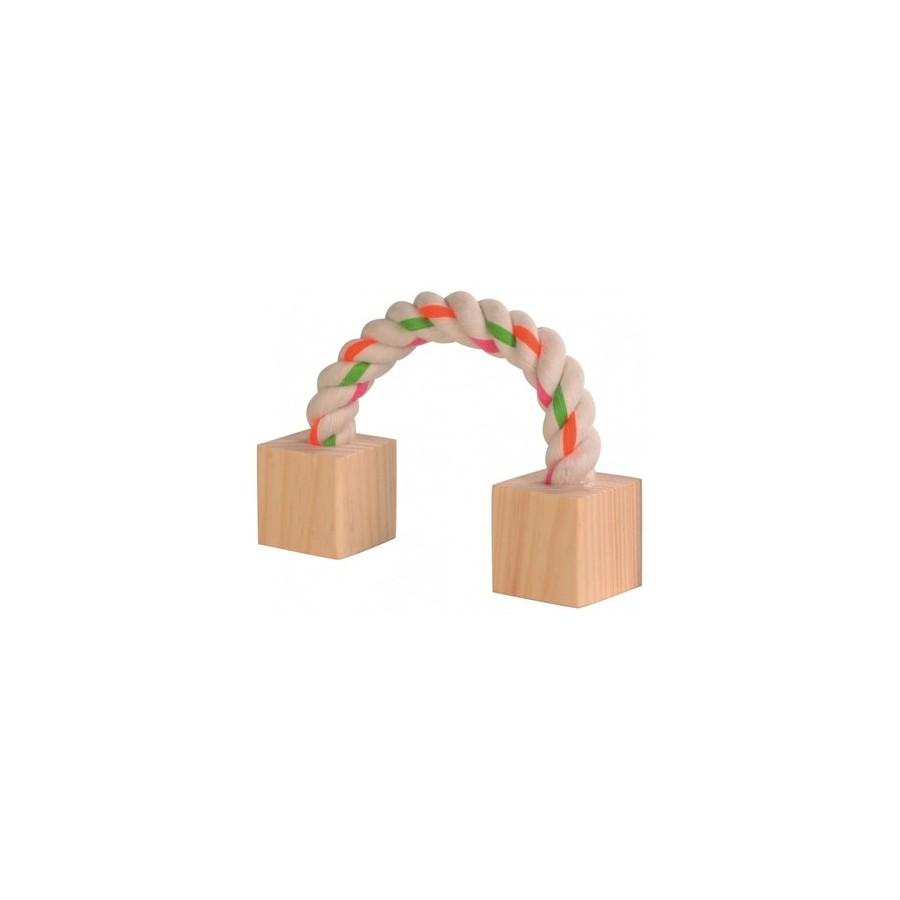 Trixie Speeltouw Met Hout 20 CM
