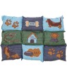 Trixie Hondenkussen Patchwork Blauw / Groen 80X55X3 CM