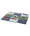 Trixie Hondenkussen Patchwork Blauw / Groen 80X55X3 CM