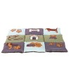 Trixie Hondenkussen Patchwork Blauw / Groen 80X55X3 CM