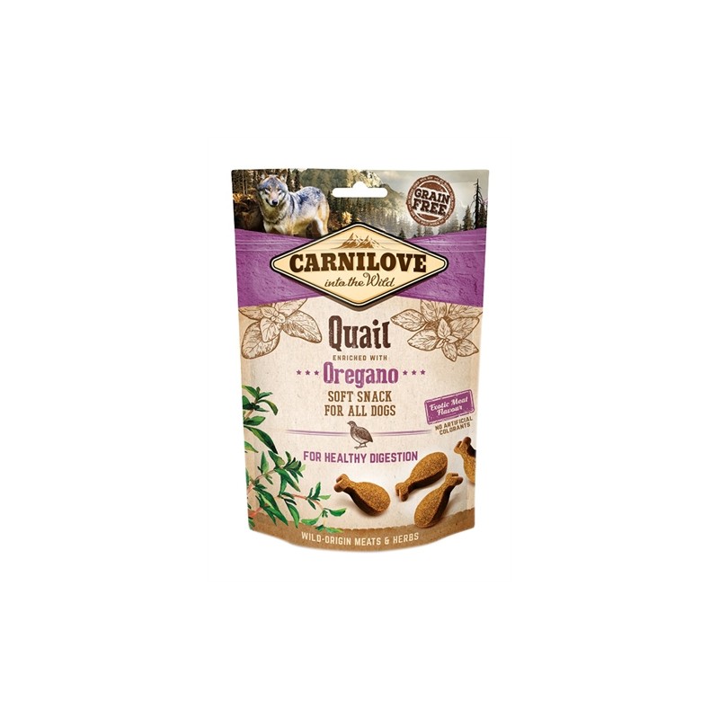 Carnilove - Soft Snack Kwartel / Oregano. 200 GR