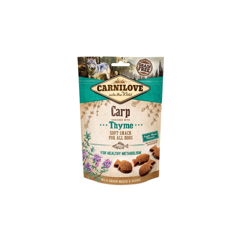 Carnilove - Soft Snack Karper / Tijm. 200 GR