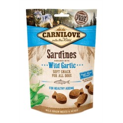 Carnilove - Soft Snack Sardines / Wilde Knoflook. 200 GR