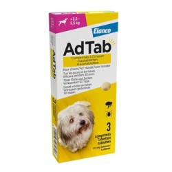 Adtab - Kauwtablet Hond 2,5-5,5 KG. 3 Tabletten