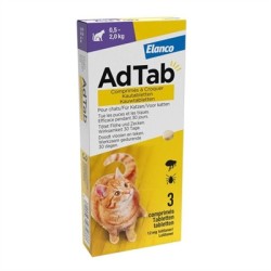 Adtab - Kauwtablet Kat 0,5-2 KG. 3 Tabletten