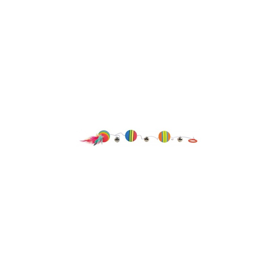 Trixie Regenboog Balletjes Aan Elastisch Koord 3 ST