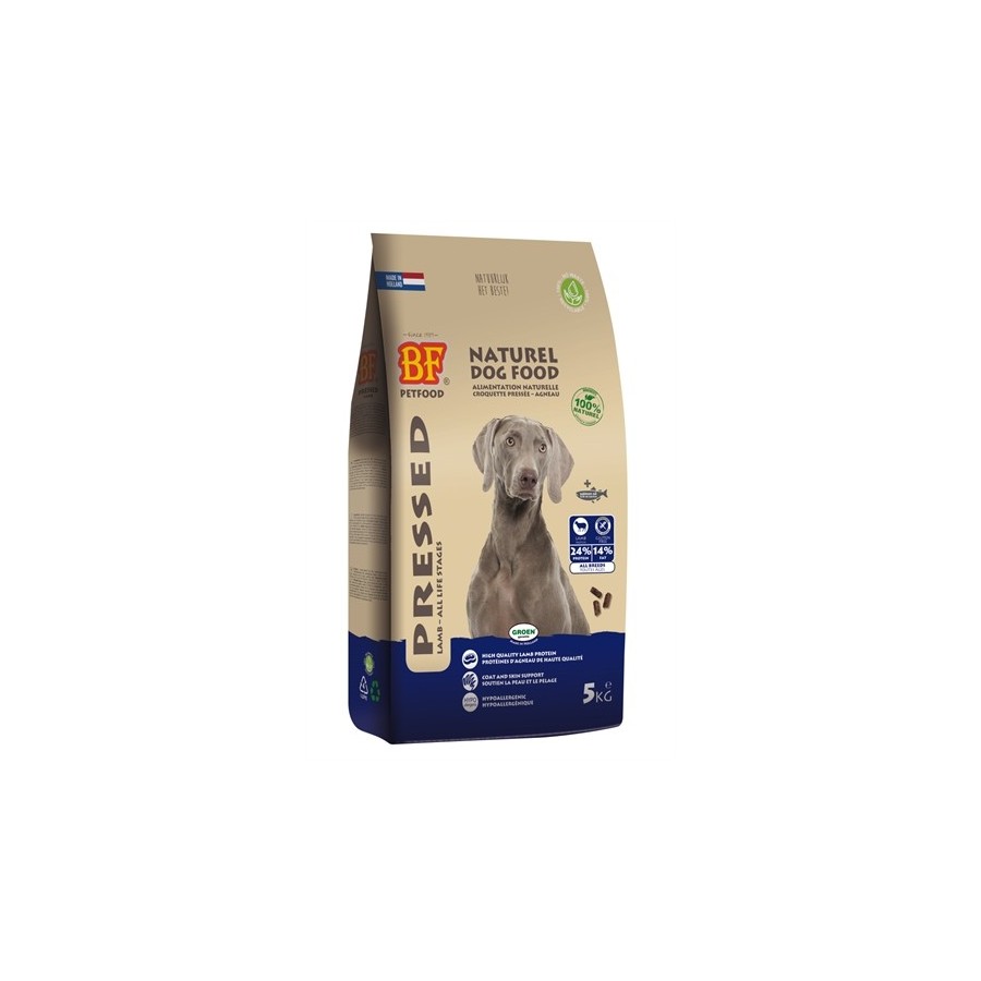 BF Petfood - Geperst Lam / Rijst Premium. 5kg