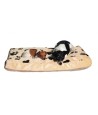 Trixie Hondenkussen Gino Pootprint Beige/Lichtbruin 120X75 CM