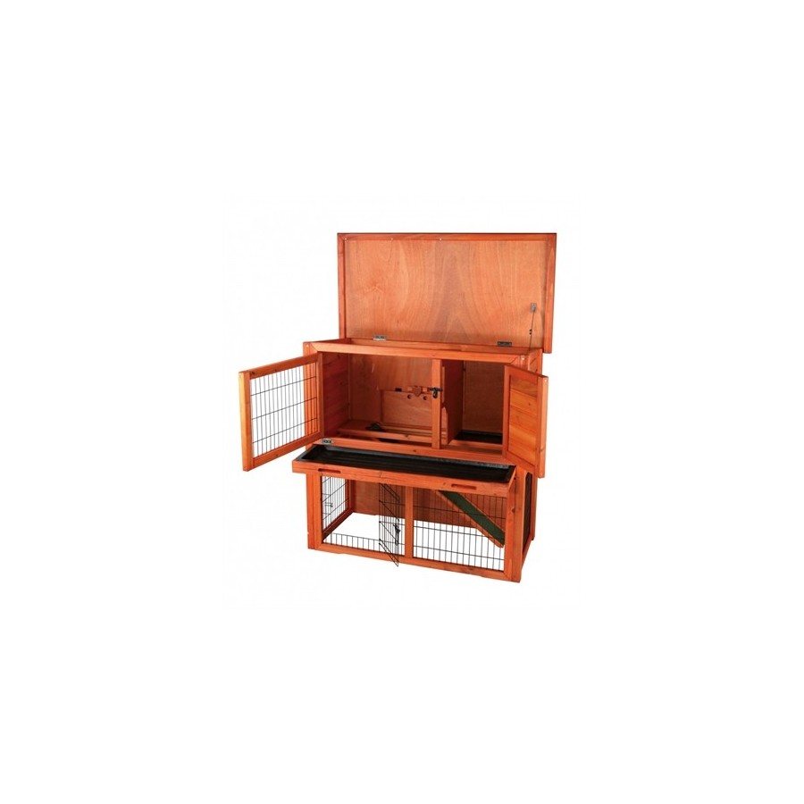 Trixie Natura Konijnenhok Met Ren Bruin 104X97X52 CM