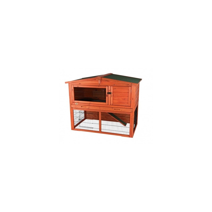 Trixie Natura Konijnenhok Met Ren Bruin 124X102X78 CM