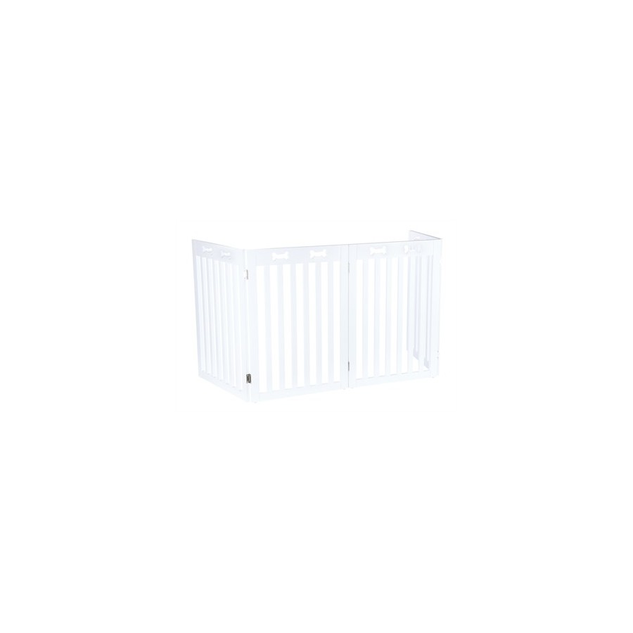 Trixie Afsluithek Wit 4 Panelen 60-160X75 CM