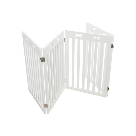 Trixie Afsluithek Wit 4 Panelen 60-160X75 CM