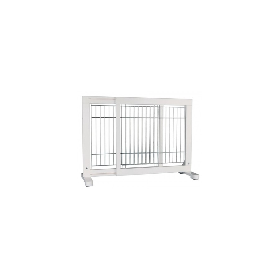 Trixie Afsluithek Uitschuifbaar Wit 65-108X61 CM