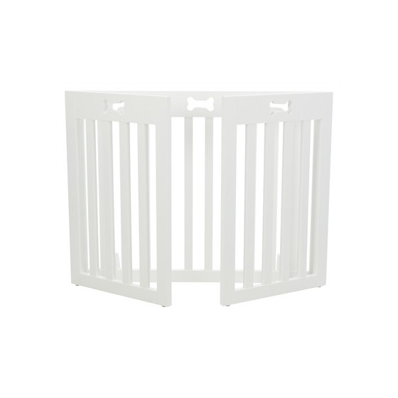 Trixie Afsluithek Wit 3 Panelen 82-124X61 CM